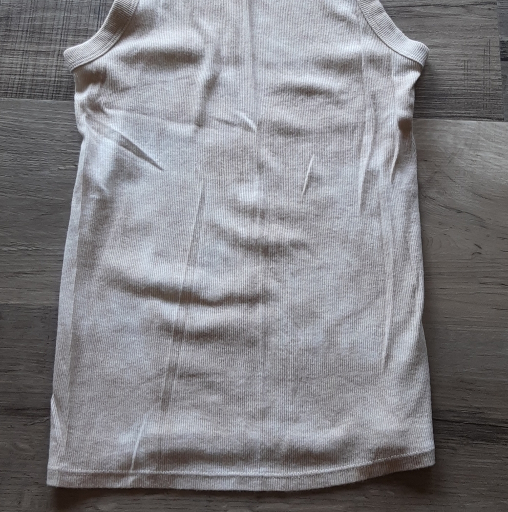 Cream Ribbed Tank Top - Picture 2 of 2